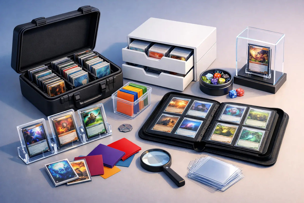 Guide accessoires rangement cartes collection