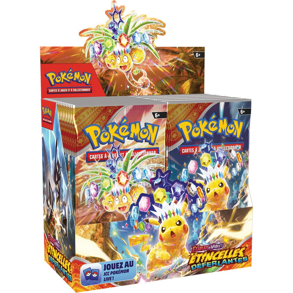 Pokémon EV08 – Écarlate et Violet : Étincelles Déferlantes – Boîte de 36 Boosters