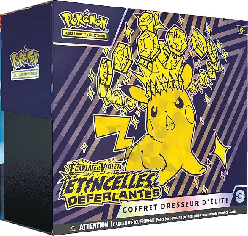 Pokémon – Coffret Dresseur d’Élite – Étincelles Déferlantes (EV08) – Français