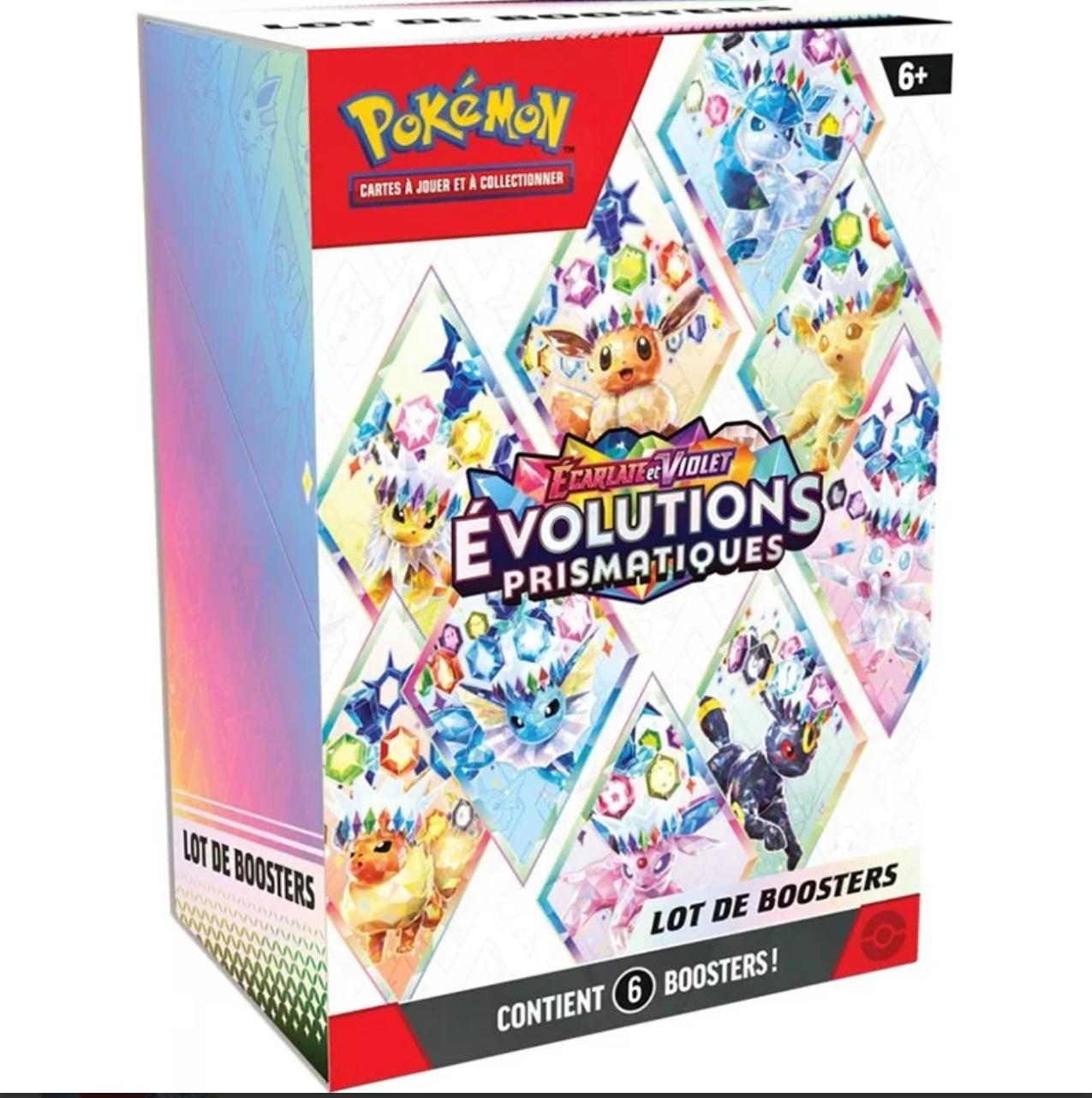 Pokémon – Bundle 6 Boosters EV8.5 : Évolutions Prismatiques
